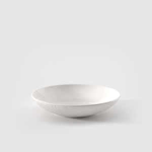 Bol flat, V&B - The Rock White Glazed, 23,5 cm